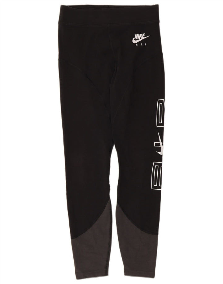 Nike Leggings gráficos para mujer UK 40 Mediano Negro Colorblock Algodón