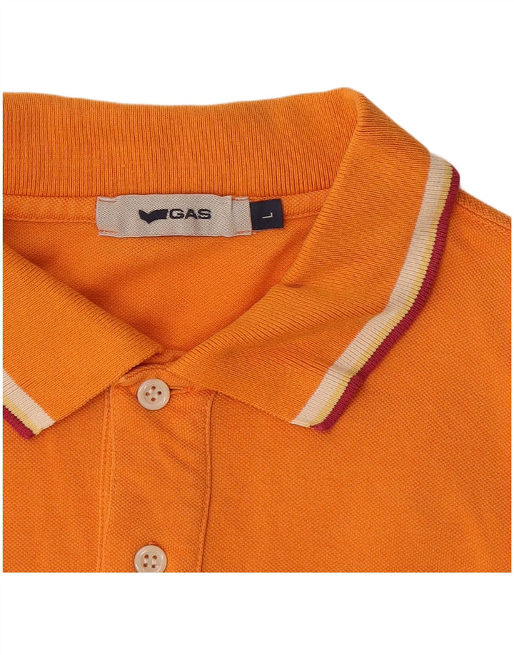 Polo Gas Hombre Grande Naranja