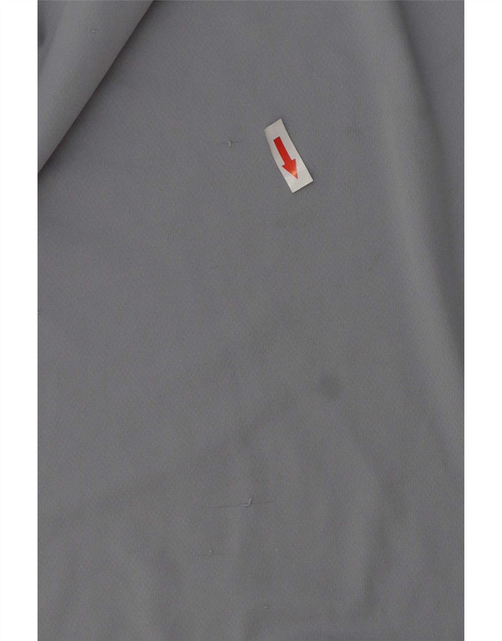Adidas Hombre Climalite Camiseta Top Azul Medio Colorblock Poliéster