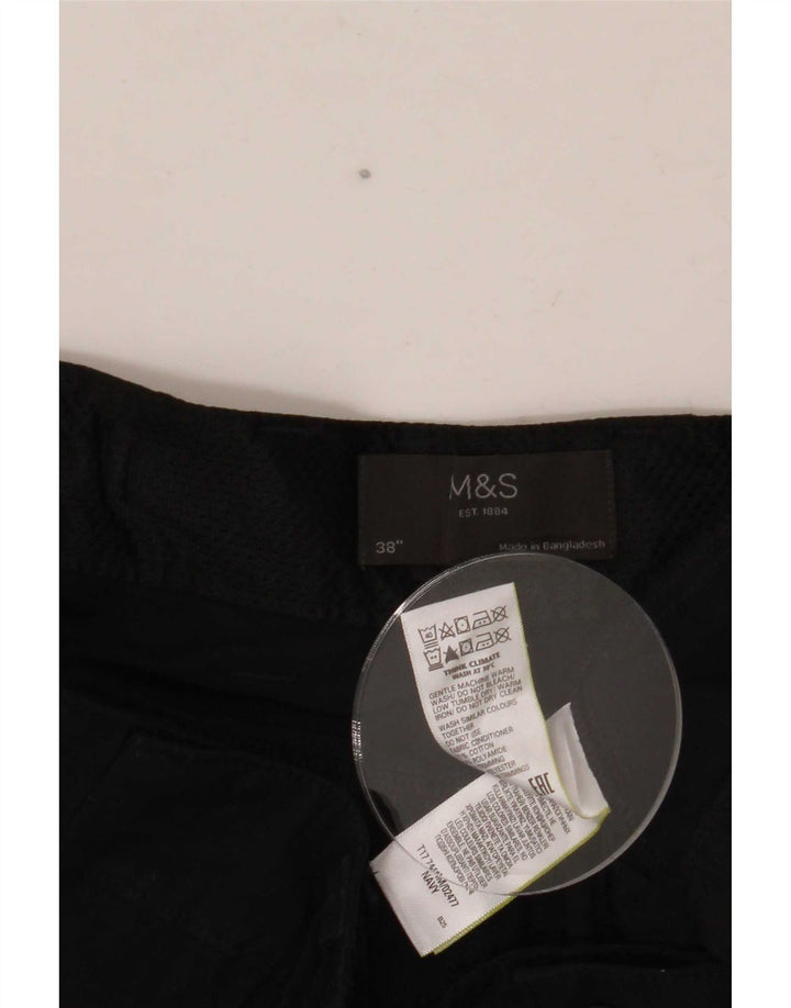 Marks & Spencer Pantalones cortos cargo para hombre W38 XL Algodón azul marino
