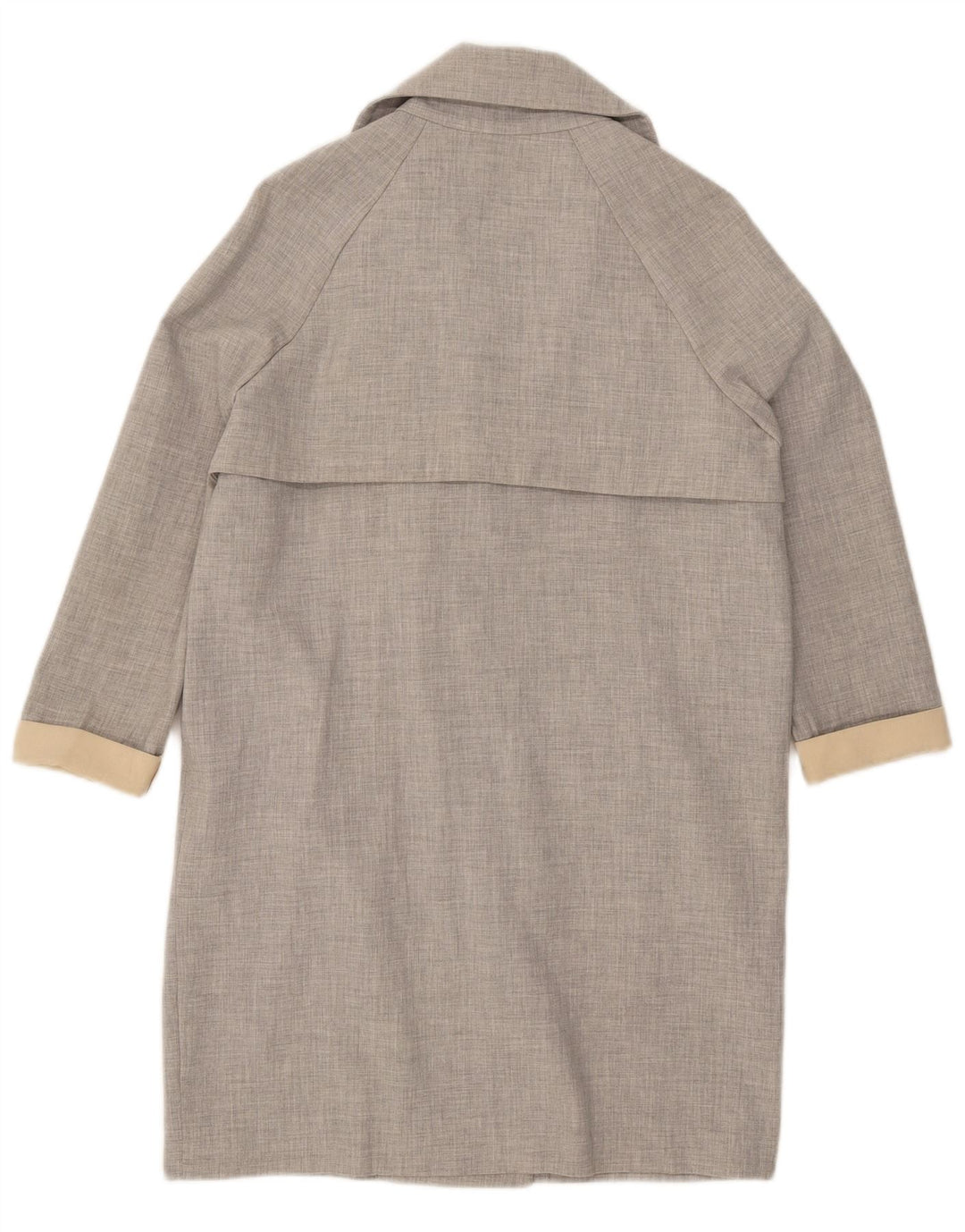 Topshop Gabardina extragrande para mujer UK 8 Small Poliéster gris