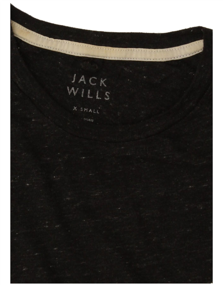 Camiseta Jack Wills Hombre Top XS Black Moteado