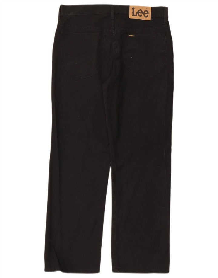Vaqueros rectos Lee para hombre W33 L28 Algodón negro