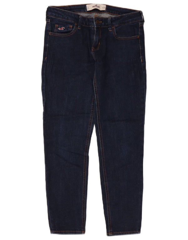 Hollister Jeans ajustados para mujer US 5 Small W27 L25 Algodón azul marino