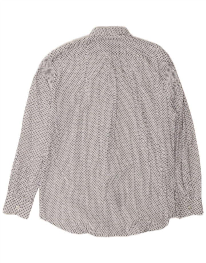 Camisa Harmont & Blaine Hombre Regular Fit De Algodón Con Manchas Azul Medio