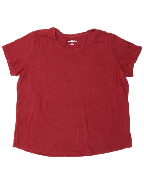 Eddie Bauer Camiseta para mujer Top UK 20 2XL Borgoña