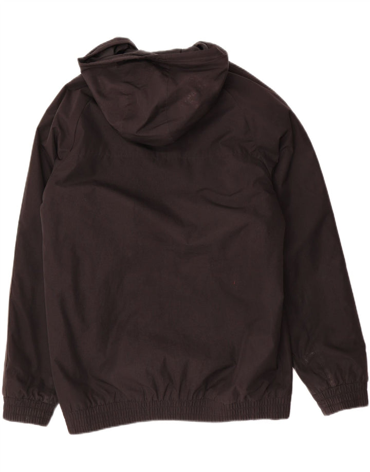 Adidas Chaqueta cortavientos con capucha para niño 15-16 años Negro Poliéster
