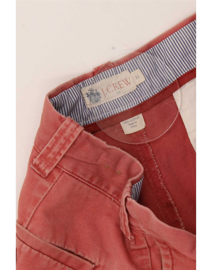 J. Crew Pantalones cortos chinos para hombre mediano W31 algodón rojo