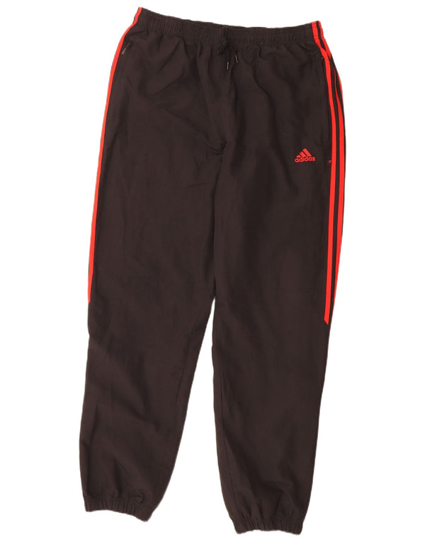 Adidas Hombre Pantalones De Chándal Joggers Grande Negro Poliéster