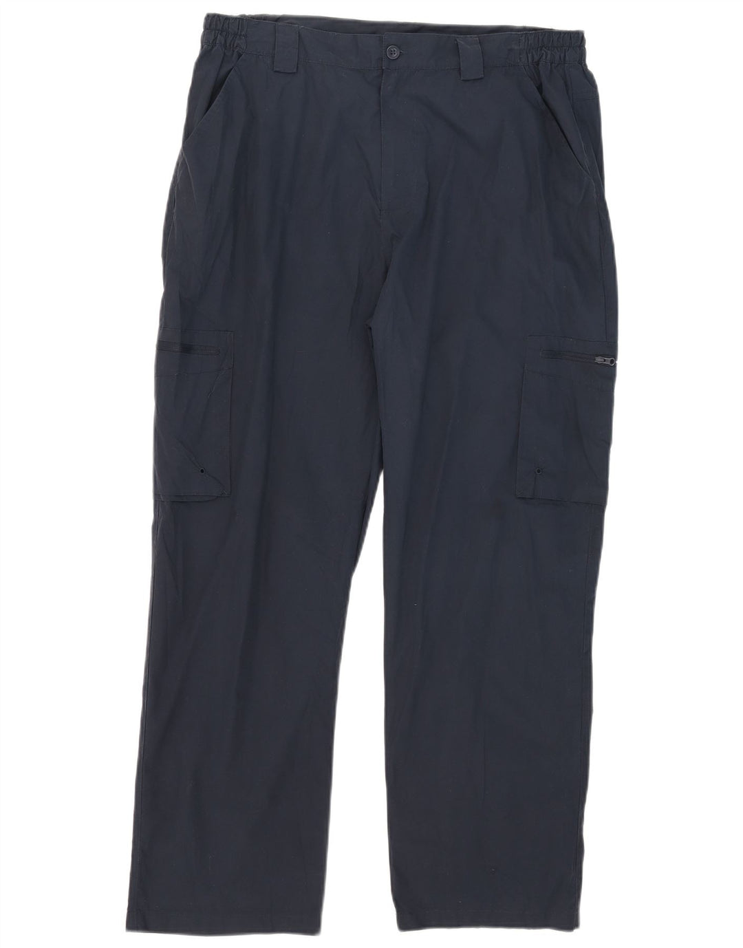 Pantalones cargo rectos para hombre de Mountain Warehouse W36 L29 Poliéster azul marino