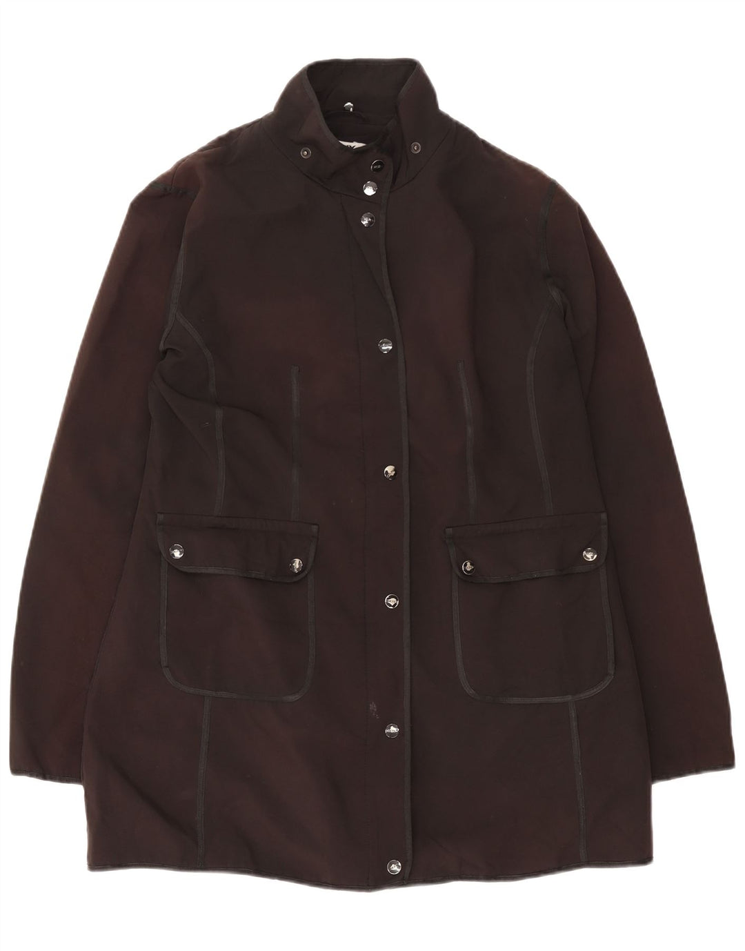 Dkny Chaqueta utilitaria para mujer UK 46 Poliéster gris grande