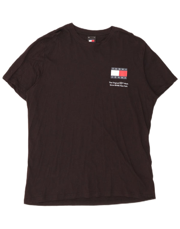 Tommy Hilfiger Camiseta Hombre Top XL Algodón Negro