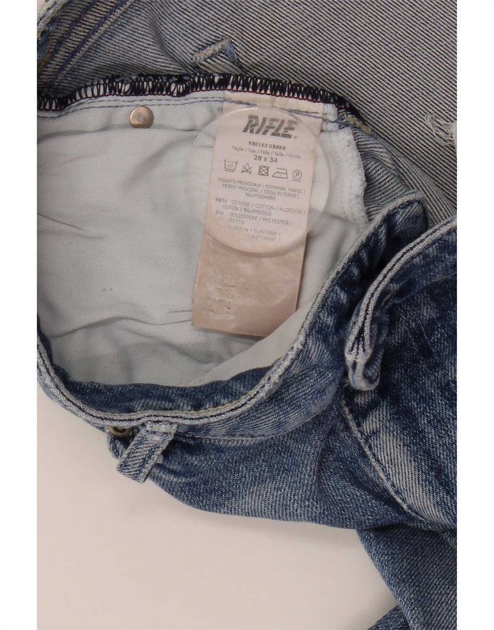 Vaqueros con corte bota para mujer Rifle W28 L34 Algodón azul