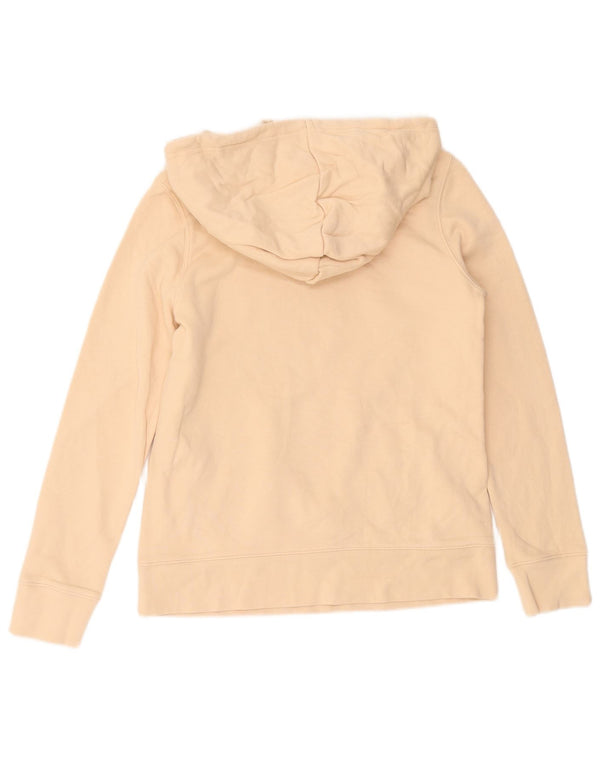 Adidas - Sudadera con capucha para mujer, diseño gráfico de gran tamaño, talla 6, XS, algodón beige