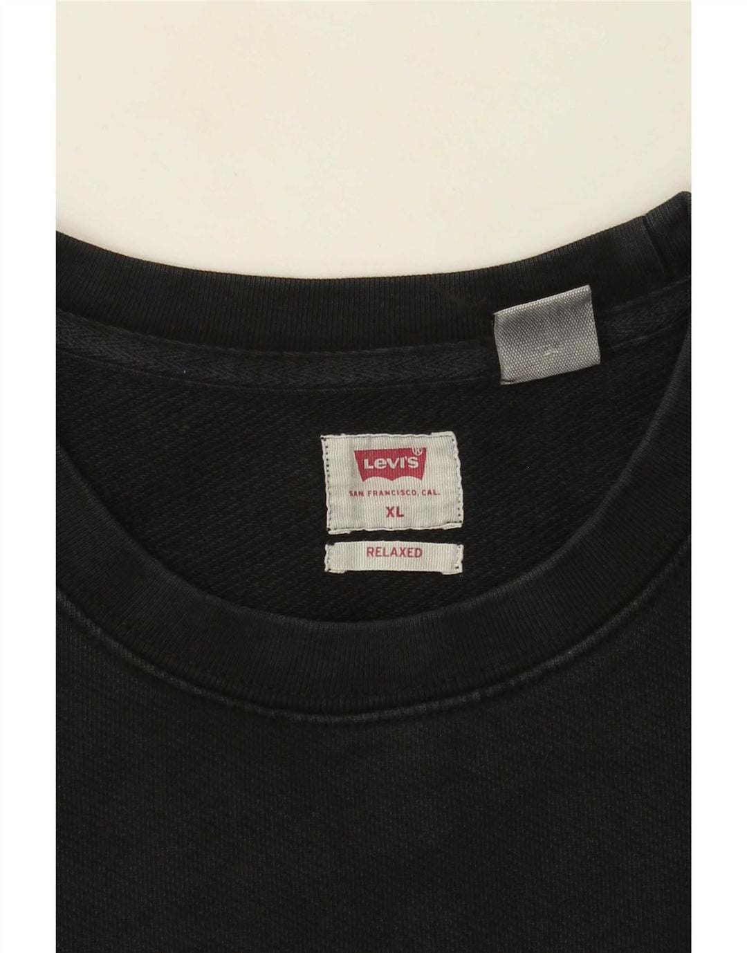 Levi's Hombre Relaxed Fit Sudadera Jumper XL Negro