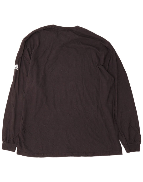 Adidas Mens Graphic Top Manga Larga 2XL Algodón Negro