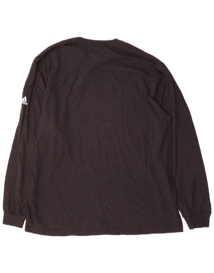 Adidas Mens Graphic Top Manga Larga 2XL Algodón Negro