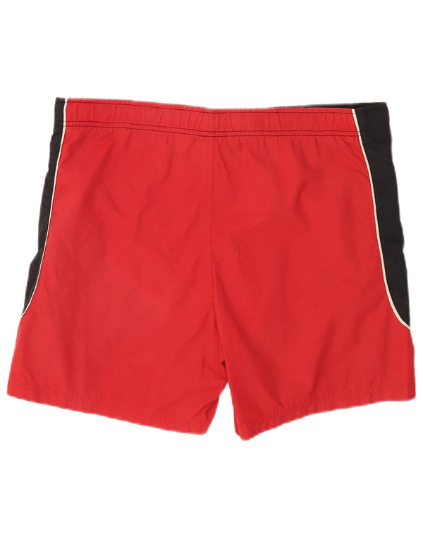 Reebok Bañador con estampado gráfico para hombre, nailon color block en negro pequeño