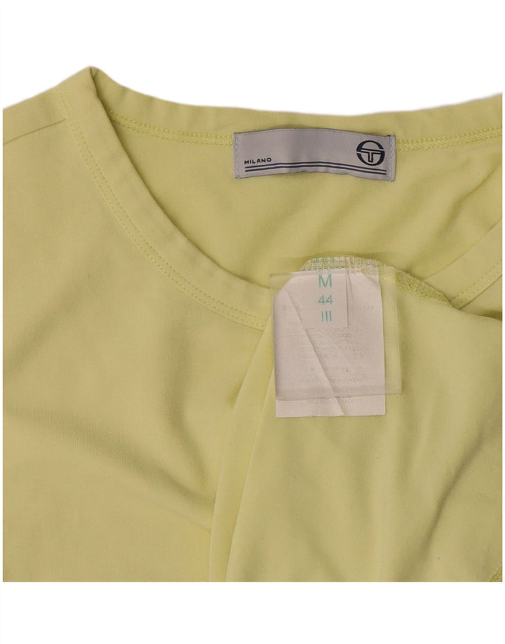Sergio Tacchini Top Mujer Manga Larga IT 44 Algodón Verde Medio
