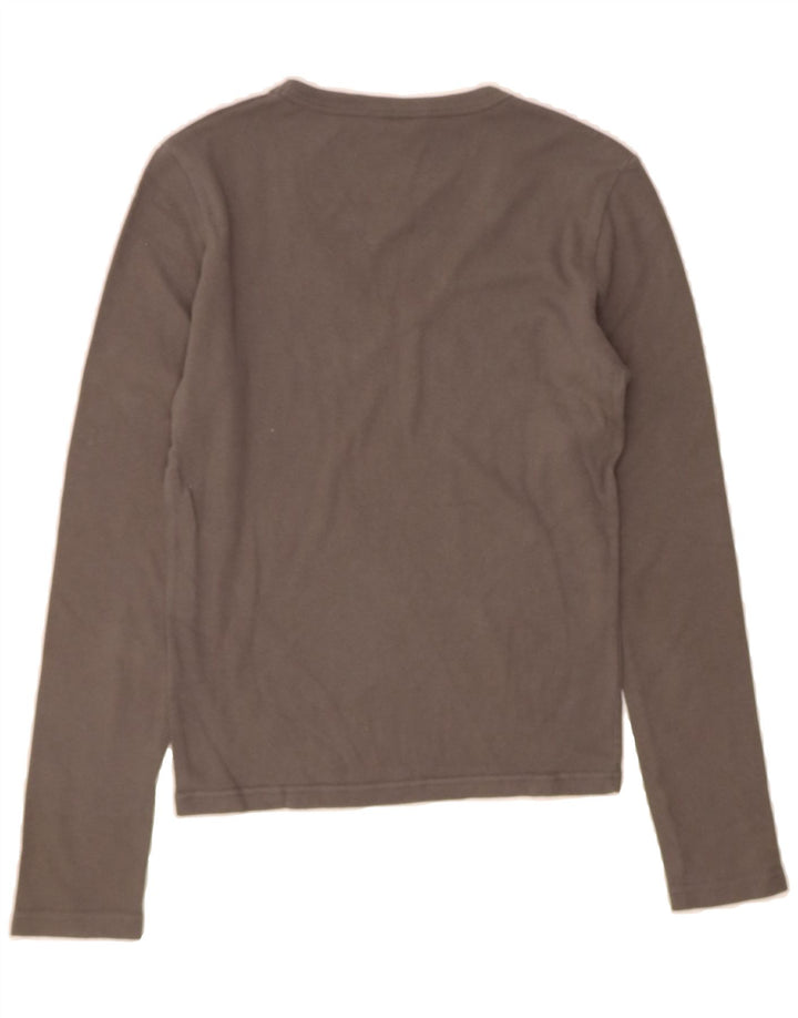 GUESS Womens Top Long Sleeve UK 14 Large Grey Vintage Guess and Second-Hand Guess from Messina Hembry 
