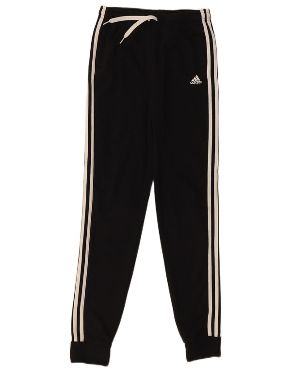 Adidas - Pantalones de chándal para niña, 13-14 años, W24 L29, algodón negro