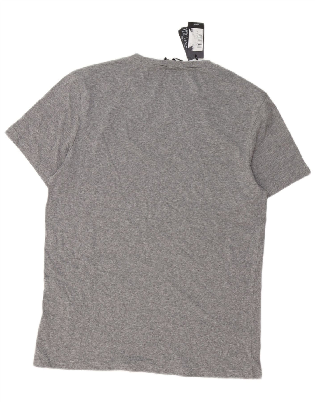Hugo Boss - Camiseta gráfica para hombre, talla grande, algodón gris