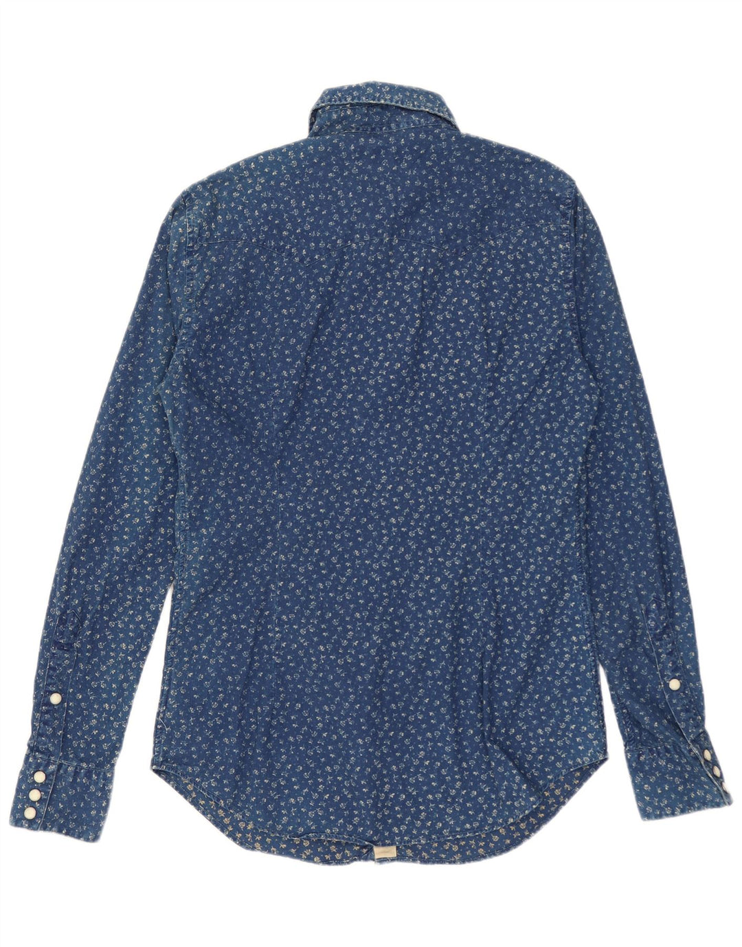 POLO RALPH LAUREN Camisa Hombre Small Azul Algodón
