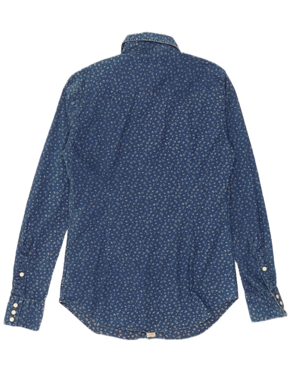 POLO RALPH LAUREN Camisa Hombre Small Azul Algodón