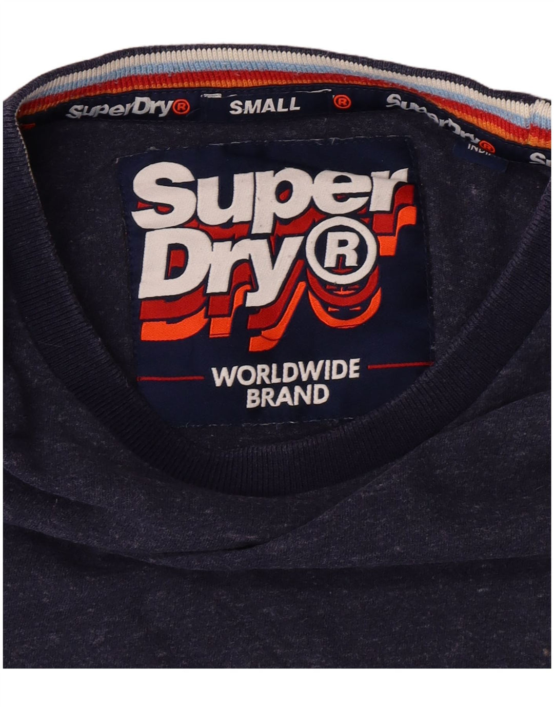 SUPERDRY Hombre Camiseta Top Small Azul