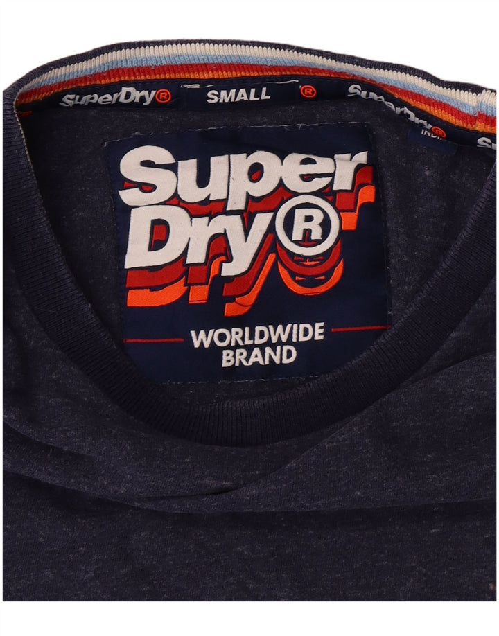 SUPERDRY Hombre Camiseta Top Small Azul