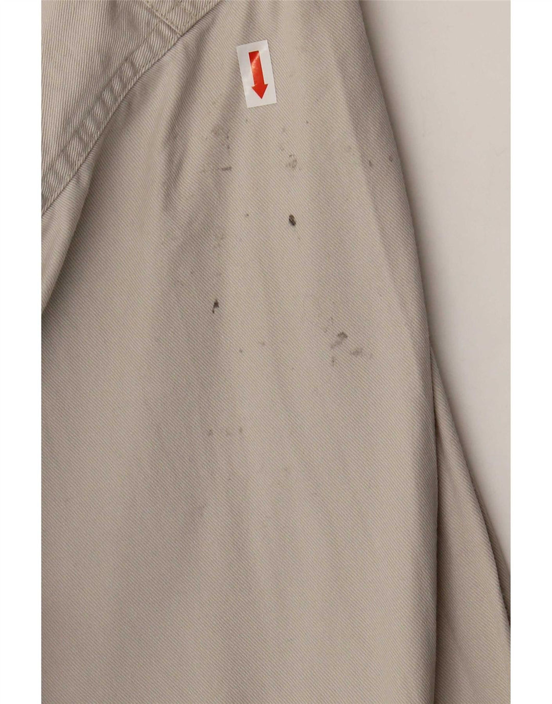 Camisa vaquera vintage para hombre grande beige