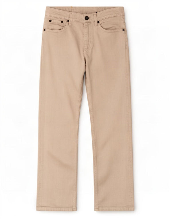Levi's Pantalones casuales de corte holgado para niños 7-8 años W24 L24 Algodón blanco