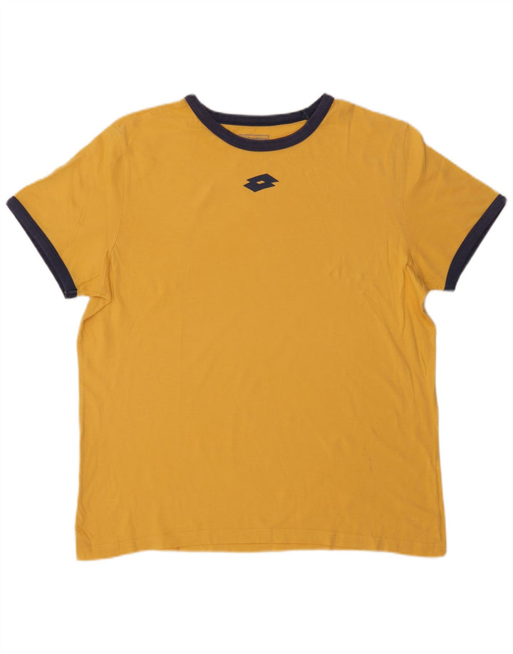 Lotto Hombre Camiseta Gráfica Top XL Amarillo