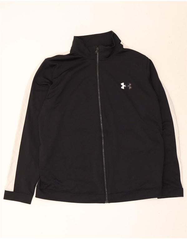 Under Armour Chaqueta de chándal para hombre XL Poliéster color block negro
