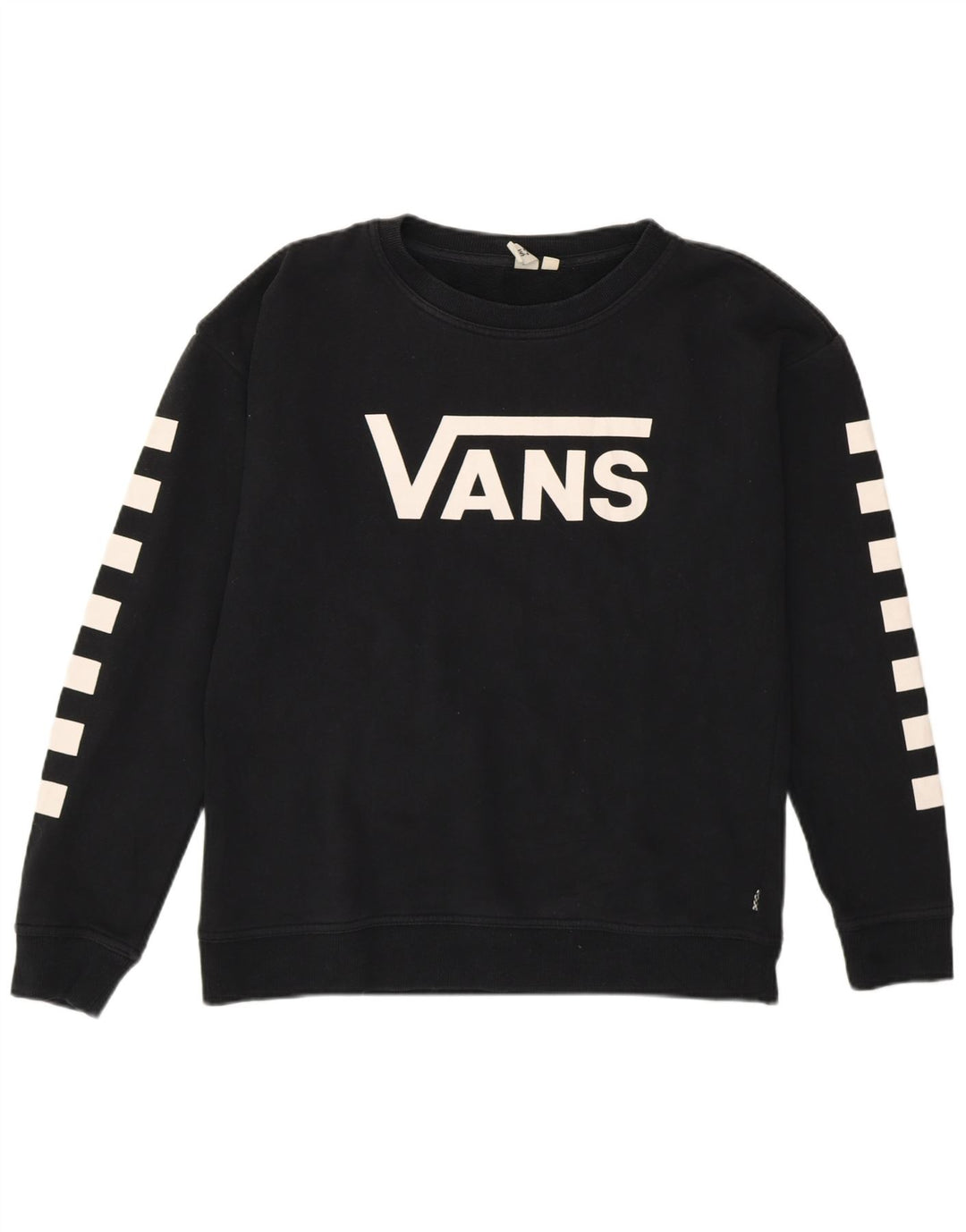 Vans Mujer Sudadera Estampada Jumper Small Black Geométrico Algodón