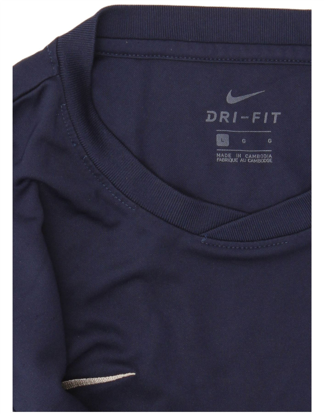 Camiseta Nike Dri Fit para hombre, talla grande, azul marino