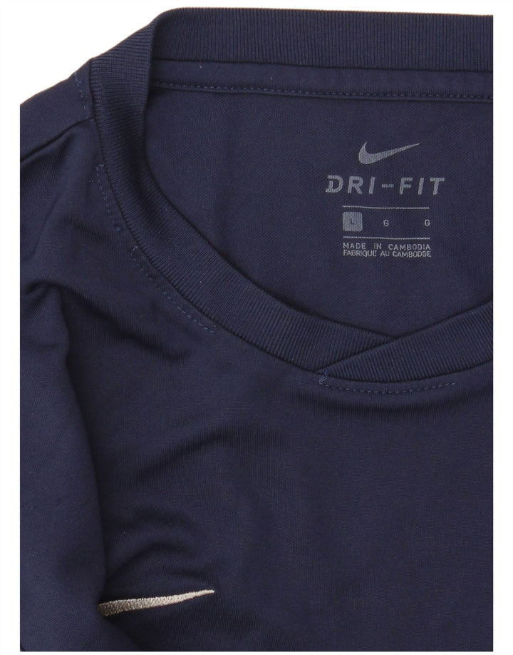 Camiseta Nike Dri Fit para hombre, talla grande, azul marino