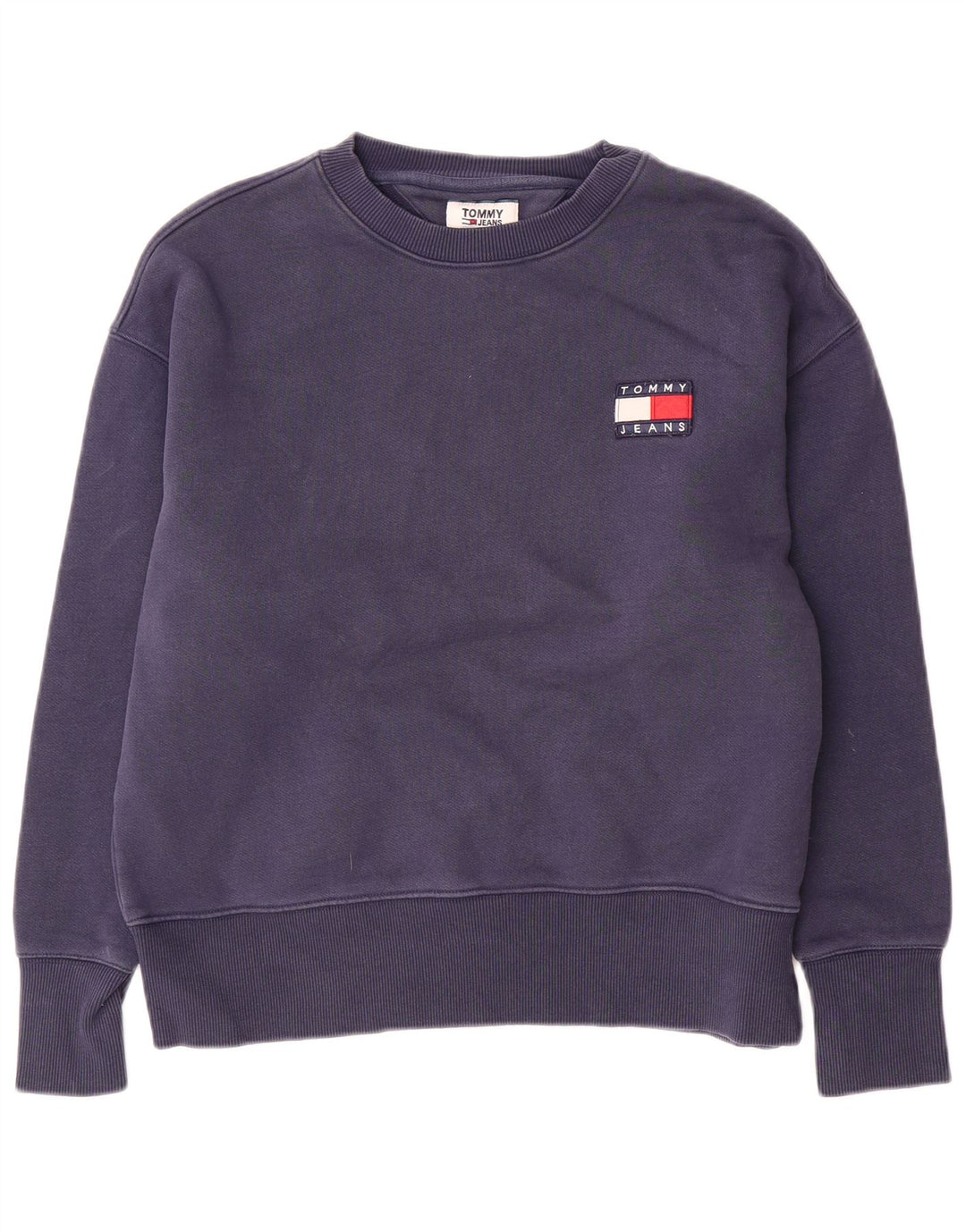 Tommy Hilfiger Hombre Sudadera Jumper Medium Azul Marino Algodón