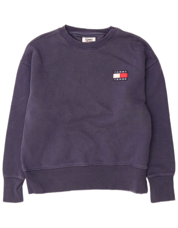 Tommy Hilfiger Hombre Sudadera Jumper Medium Azul Marino Algodón