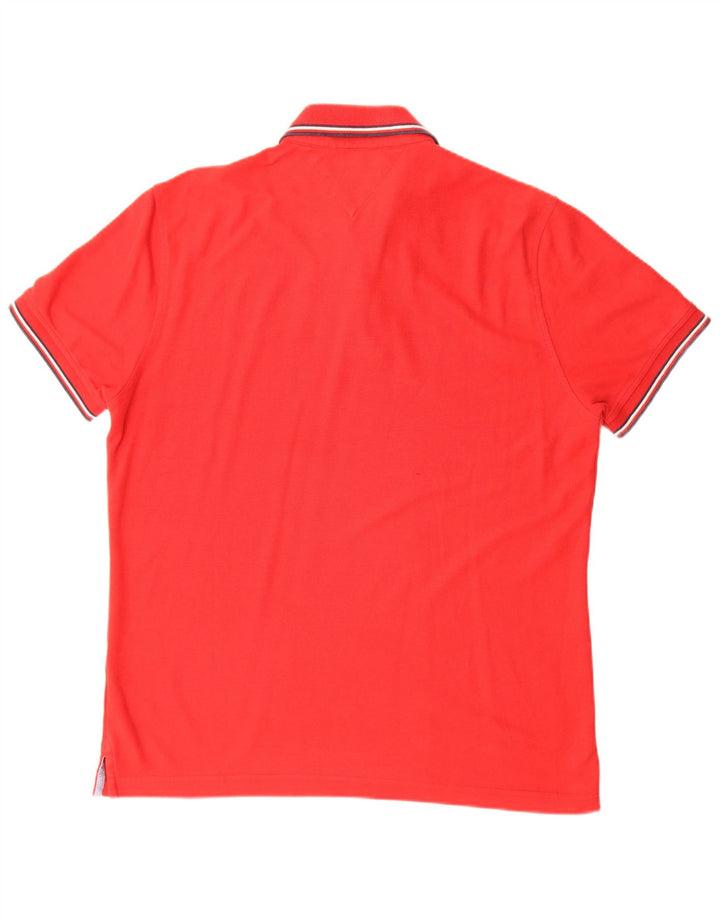 Polo Tommy Hilfiger para hombre de algodón rojo grande