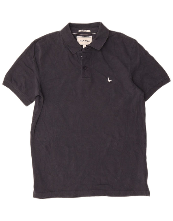 Jack Wills Mens Classic Fit Polo Shirt Small Navy Blue Cotton