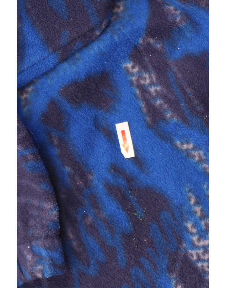 Lotto Jersey De Forro Polar Con Cuello Con Botones Y Estampado Abstracto Para Hombre Azul Grande