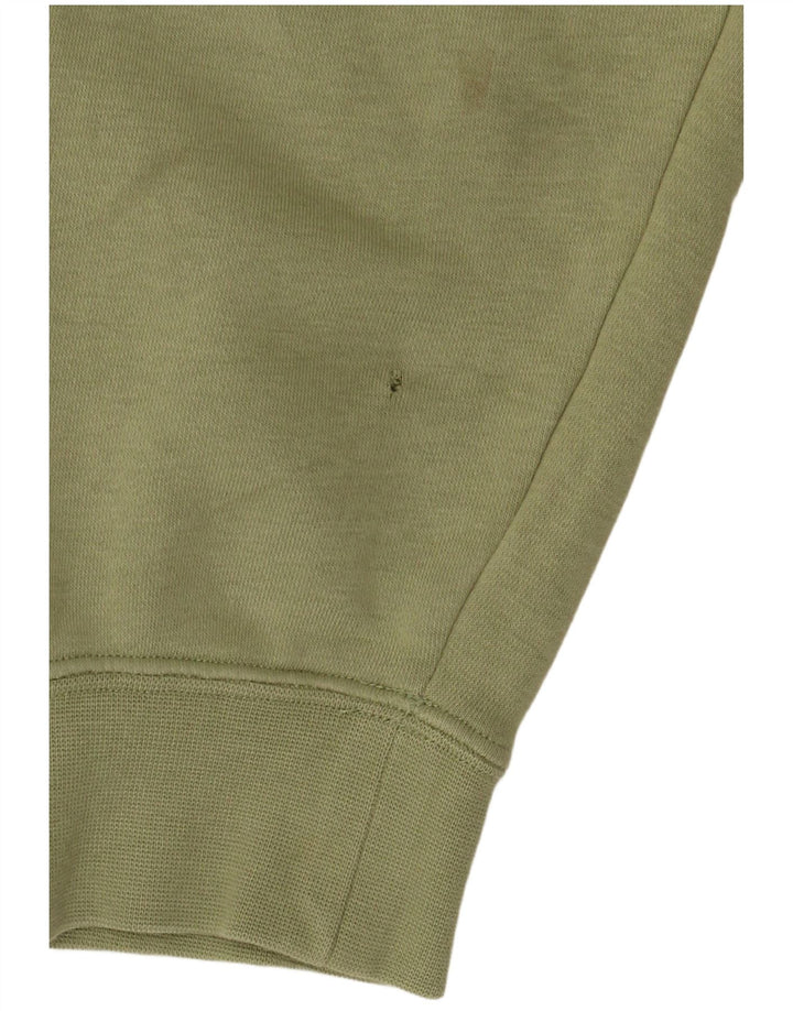 Nike - Sudadera con cremallera y cuello para hombre, talla XL, algodón verde