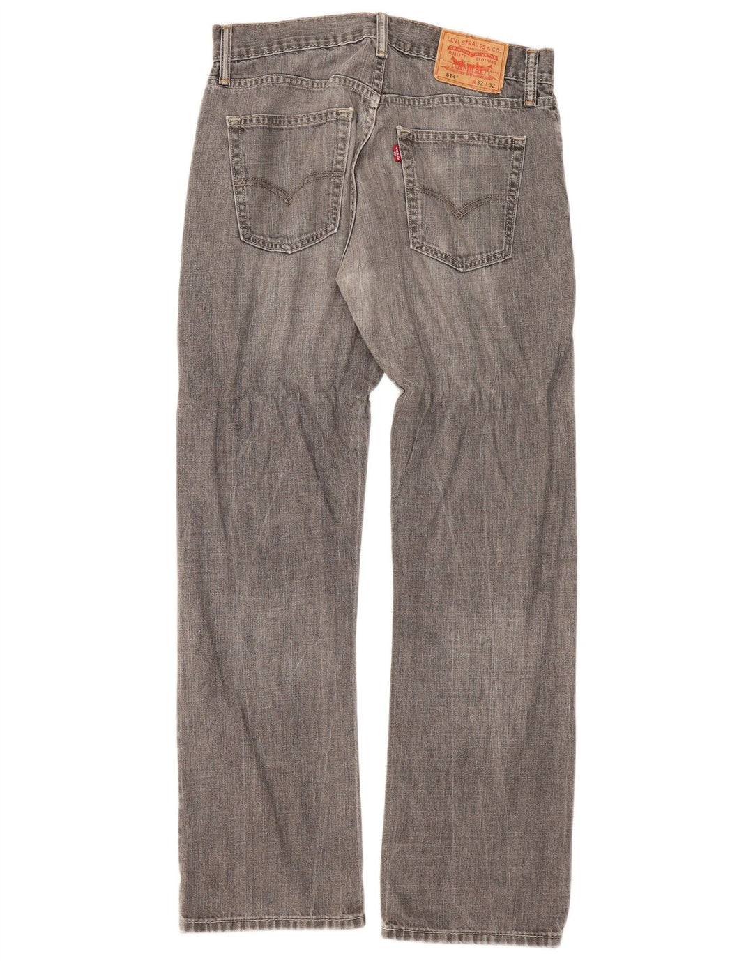 Levi's Mujer 514 Vaqueros Rectos W32 L32 Algodón Gris