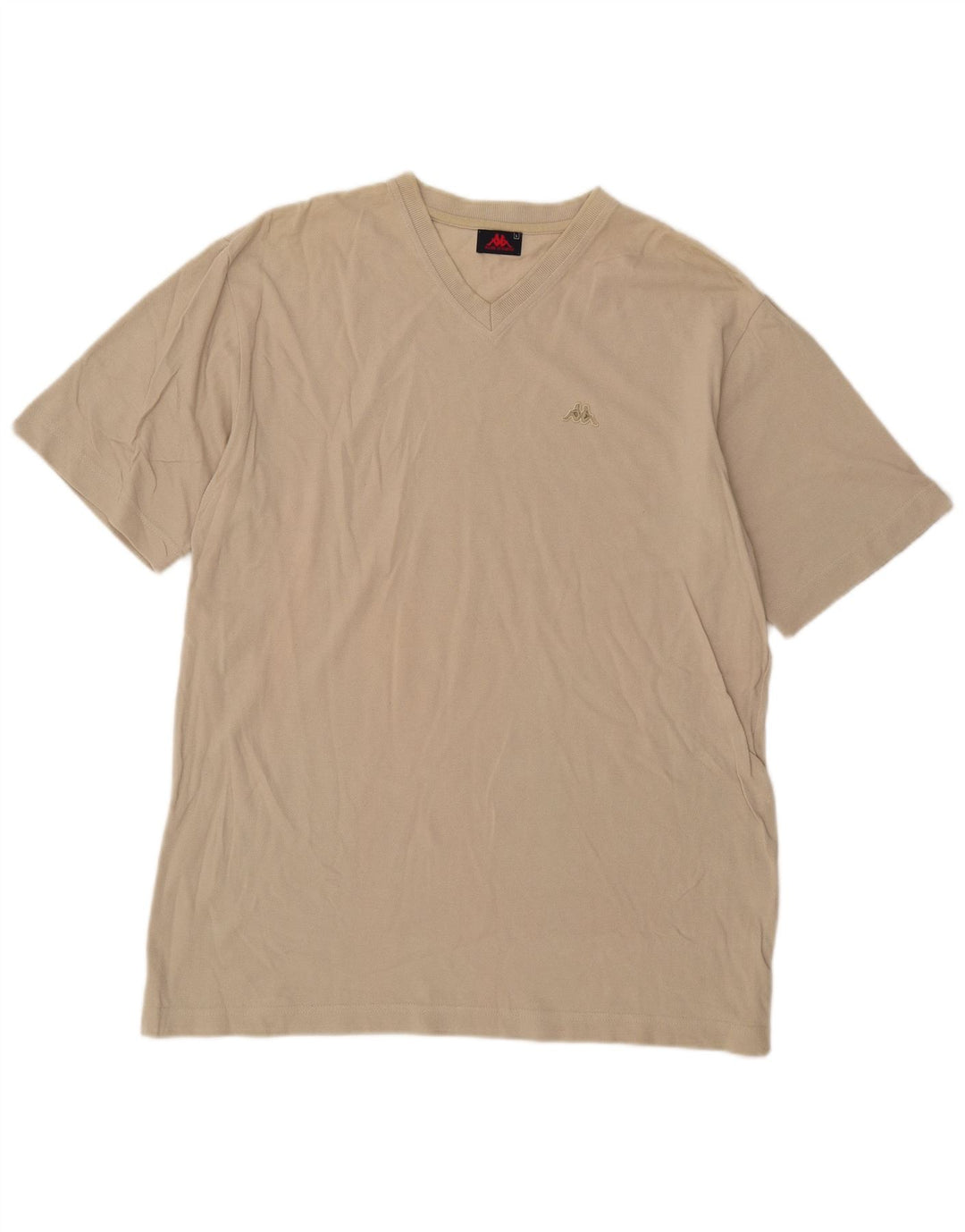 Camiseta Kappa Hombre Top Large Beige Algodón