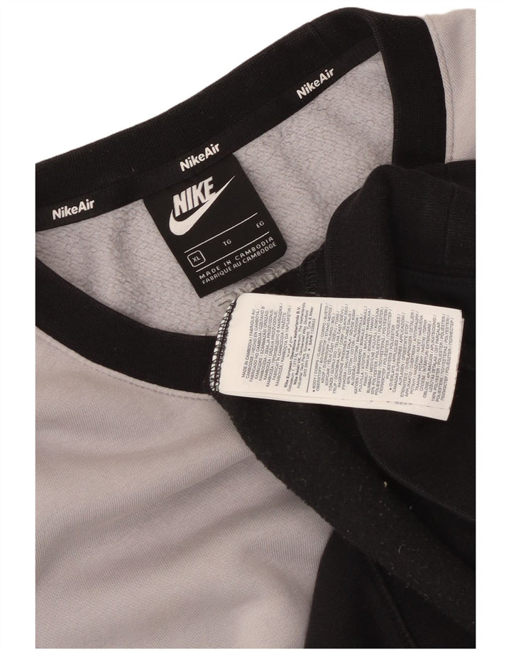 NIKE Sudadera Jumper Jumper XL Gris Colorblock Algodón