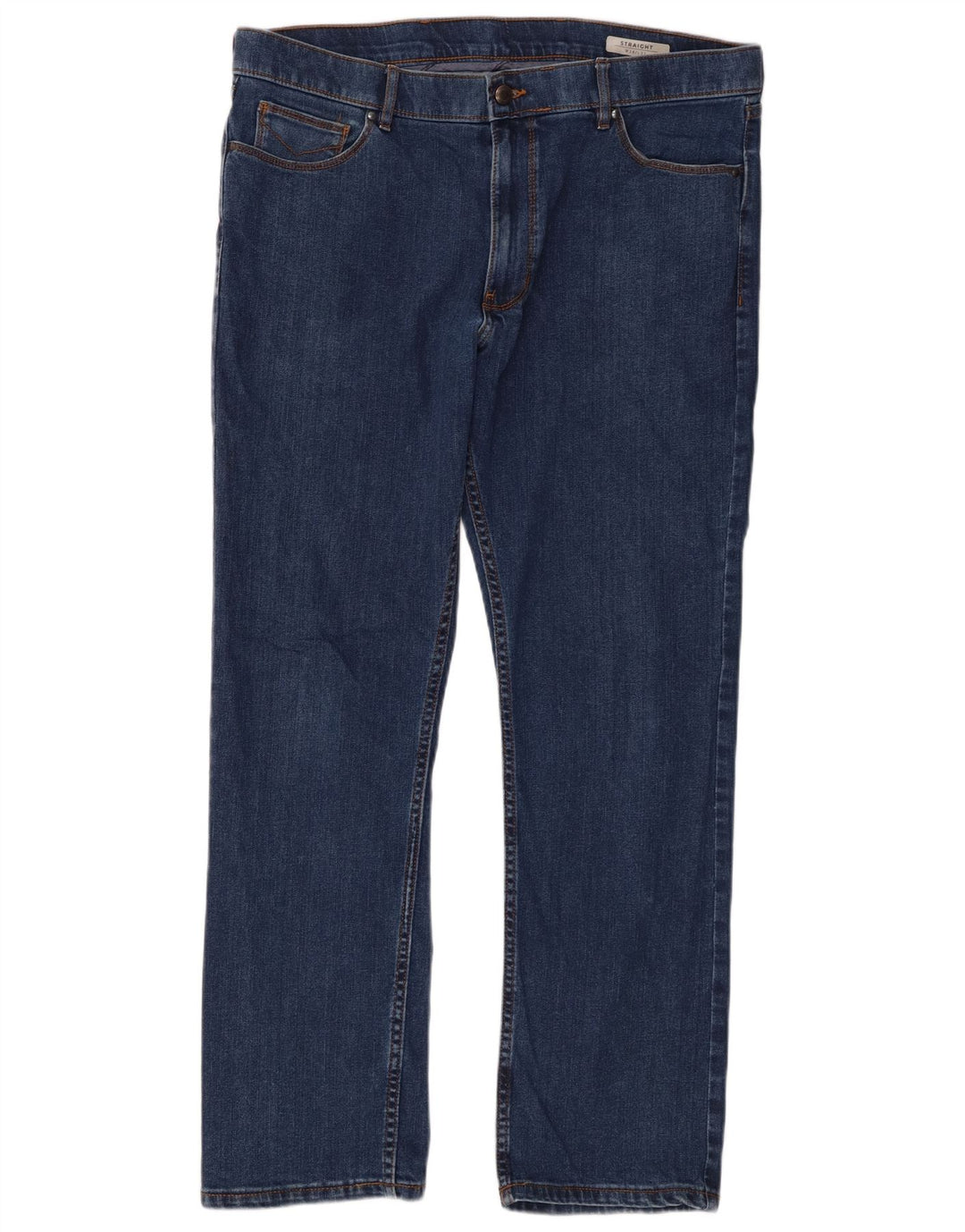 Marks & Spencer Vaqueros rectos para hombre W38 L31 Algodón azul