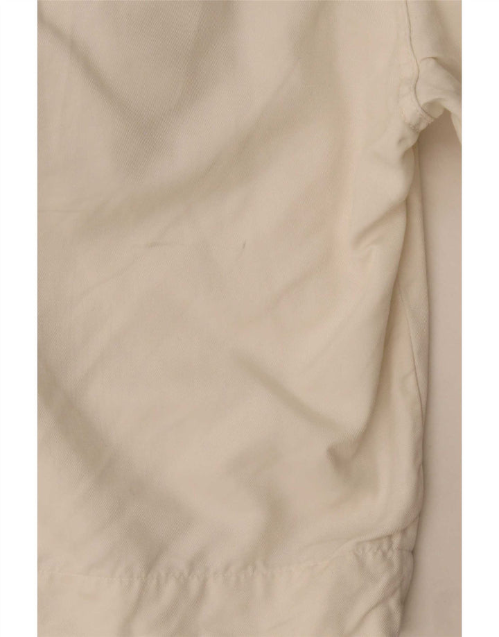 Pantalones Cortos Cargo Diesel Mujer W31 Algodón Blanco Mediano