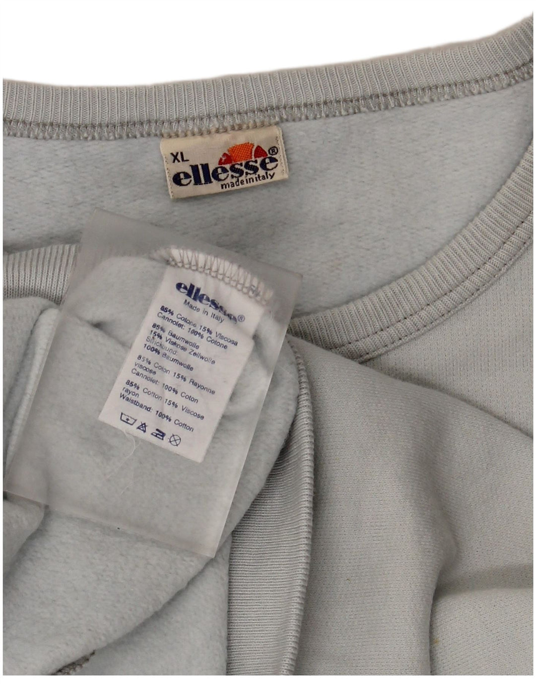 Ellesse - Sudadera para mujer, talla 40, XL, algodón azul