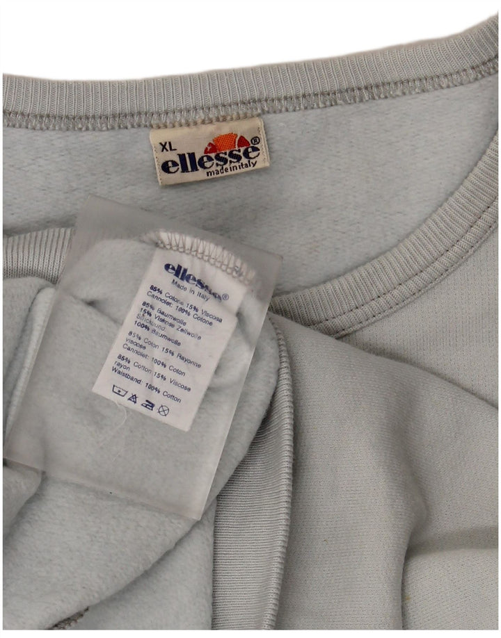 Ellesse - Sudadera para mujer, talla 40, XL, algodón azul